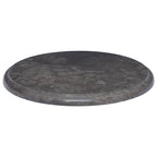 Vidaxl Gray Marble Replacement Table Top – Perfect For Dining Tables, Coffee Tables And Garden Tables, Round 23.6-Inch Diameter Surface, Easy To Clean, Pre-Assembled.