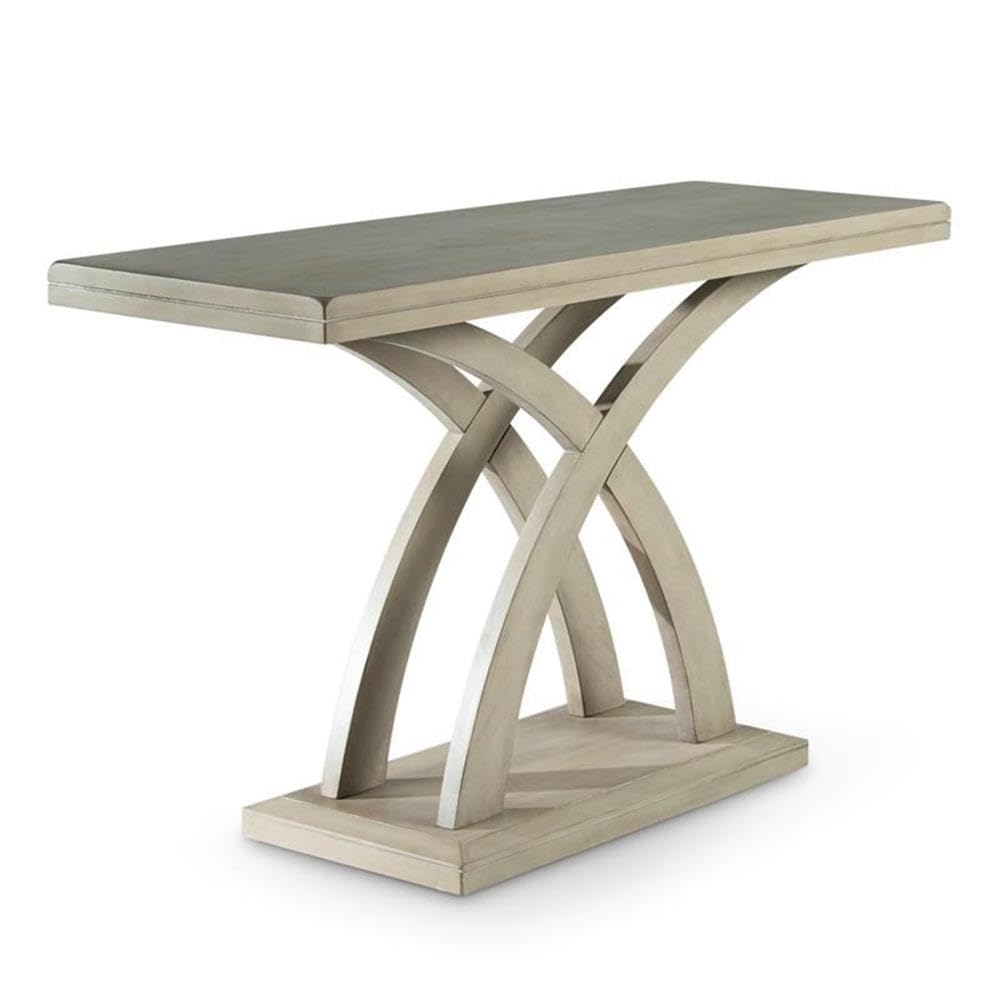 Steve Silver Jocelyn Grey Decorative Base and Double Edge Top, Constructed from Hardwood Solids and Mango Veneers Sofa Table, 48 x 18 x 30