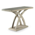 Steve Silver Jocelyn Grey Decorative Base and Double Edge Top, Constructed from Hardwood Solids and Mango Veneers Sofa Table, 48 x 18 x 30