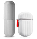 V2H 1 Pcs Travel Soap Case 1 Pcs Toothbrush Case Waterproof Travel Soap Dish Shower with Convenient Handle Leakproof for Bathroo