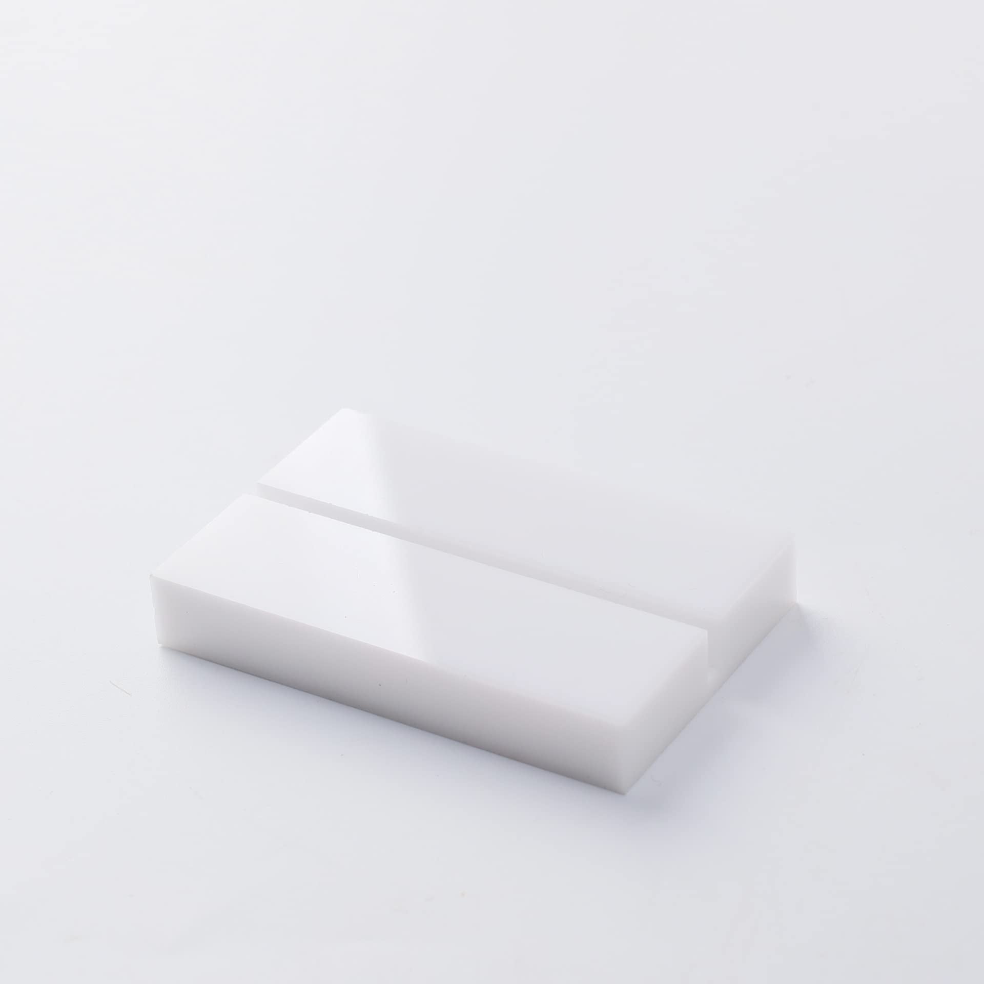 Uniqooo 3' White Acrylic Stand | 10 Pack 3Mm Slot Wedding Sign Holders, Perfect For Wedding, Table Number, Exhibition, Office,