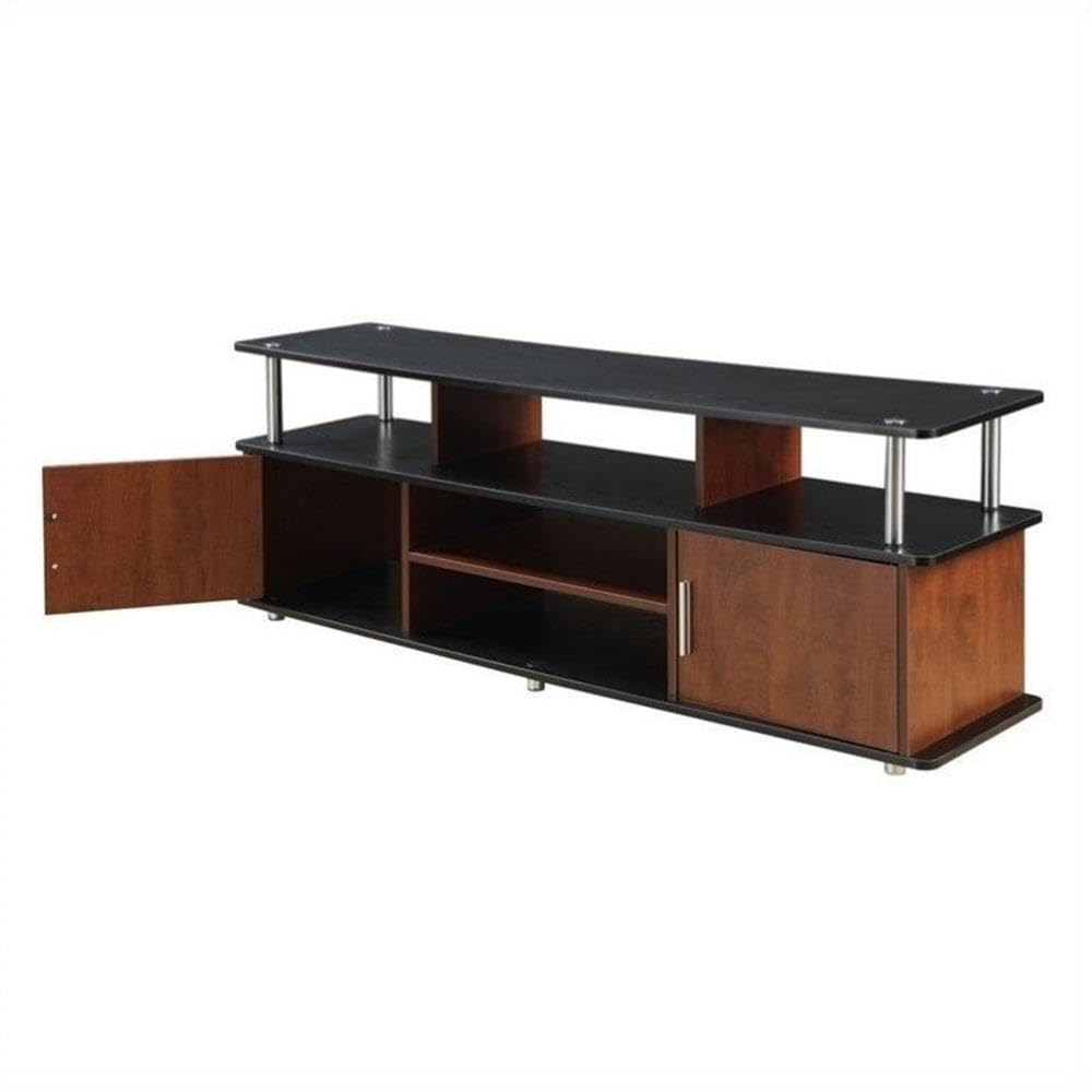 Convenience Concepts Designs2Go 60 Monterey TV Stand, Cherry / Black