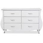 Baxton Studio BBT2039-White-Dresser Dressers, Medium, White
