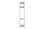 Baxton Studio Gavin White Metal 4-Shelf Closet Storage Racking Organizer