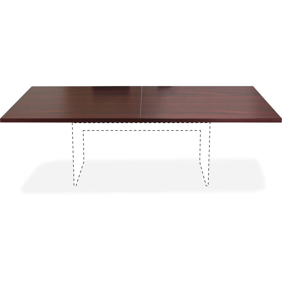 Lorell Chateau Series Mahogany 8' Rectangular Tabletop