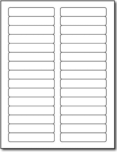Inkjet/Laser File Folder Labels - 2/3' X 3 7/16' - 30 Labels Per Sheet - 25 Sheets / 750 Labels