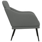 vidaXL Accent Chair Single Sofa Side Chair for Living Room Dark Gray Fabric