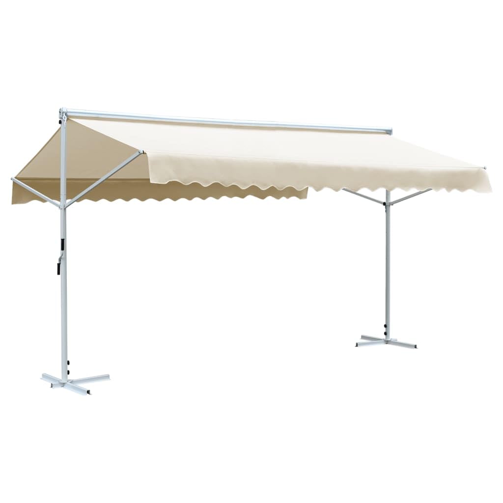 Great-Hyc Free Standing Awning 236.2&quot;X118.1&quot; Cream