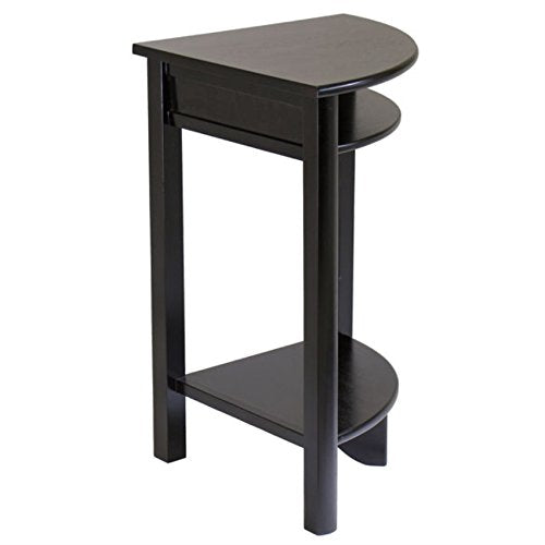 Stylish and Functional LISO Corner Desk with Espresso Finish - 20.5' x 20.5' x 31.1'H - Solid and Composite Wood - Open Shelves - Easy Assembly