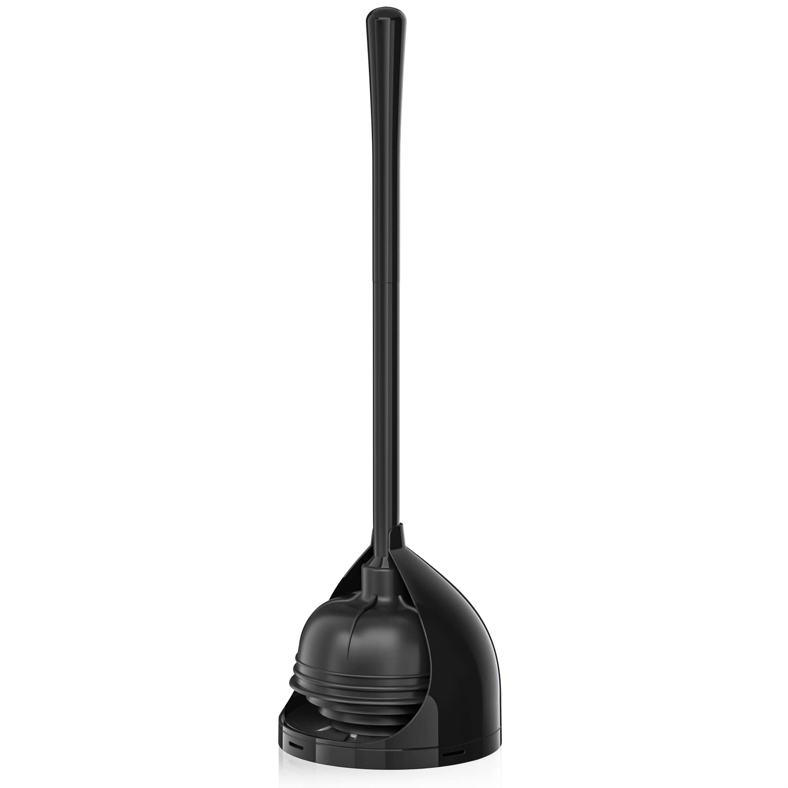 uptronic Toilet Plunger with Holder, Unique Plunger with All-Angle Design, Plungers for Bathroom with Holder, Toilet Plunger Hea
