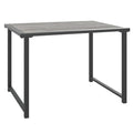vidaXL Anthracite Patio Table with Sturdy Steel Construction - Flexible and Portable Outdoor Furniture for Gardens, Decks and Poolside Areas