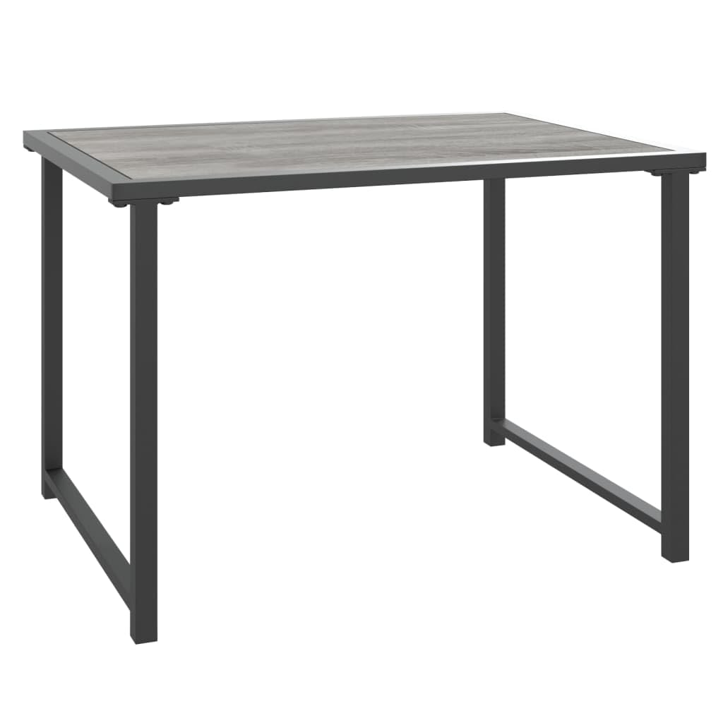 vidaXL Anthracite Patio Table with Sturdy Steel Construction - Flexible and Portable Outdoor Furniture for Gardens, Decks and Poolside Areas
