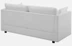 CasaFoyer Activate | Versatile & Stylish Sofa | Cozy Seating | Soft Polyester Upholstery | Compact Box Delivery | Easy Setup | Rounded Cushion Corners | Accent Pillows | Wood Legs | 1102 lbs Weight Capacity