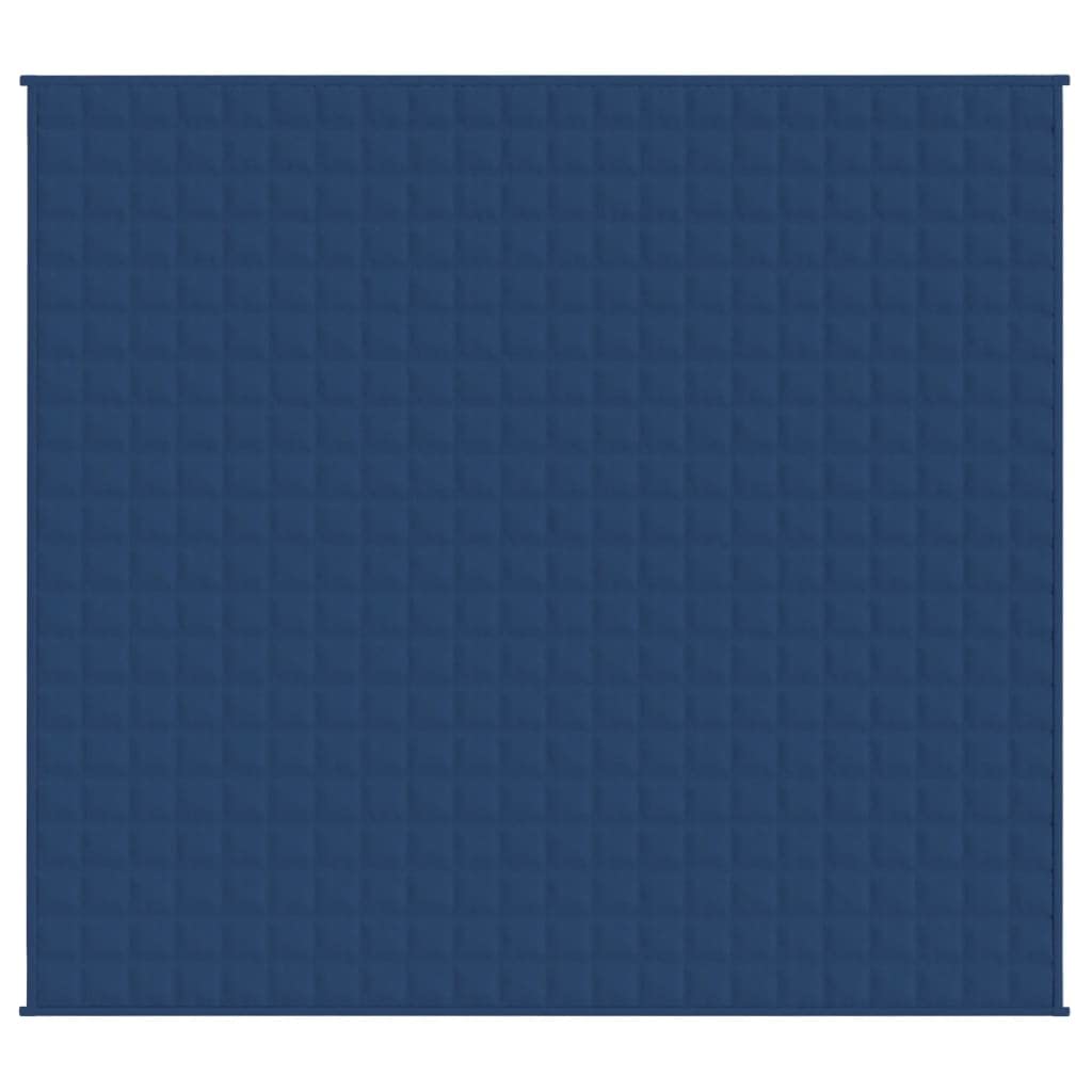 Vidaxl Weighed Blanket In Blue - Comfortable Brushed Polyester Microfiber, Hypoallergenic Glass Bead Filling, Even Pressure Distribution, Designed For A Calming Sleep