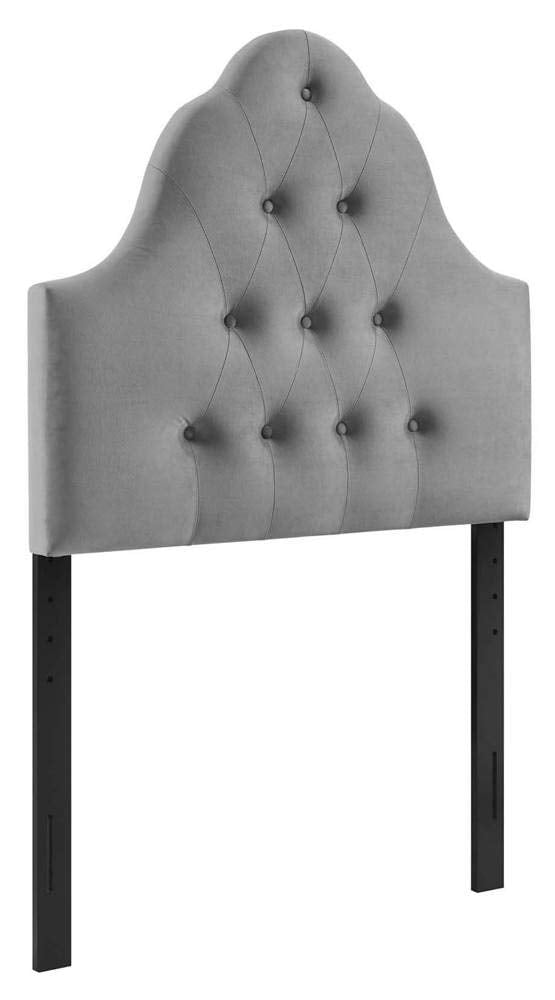 Modway Sovereign Twin Diamond Tufted Performance Velvet Headboard, Gray