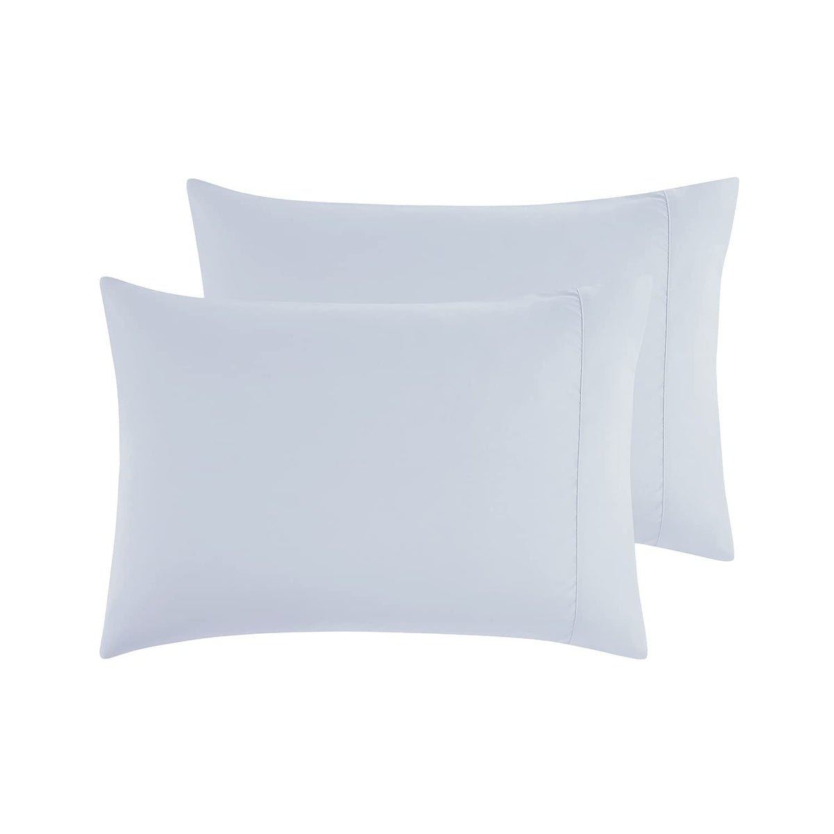 Empyrean Bedding King Size Microfiber Pillowcases, Soft And Fade Resistant, Envelope Closure, Ice Blue