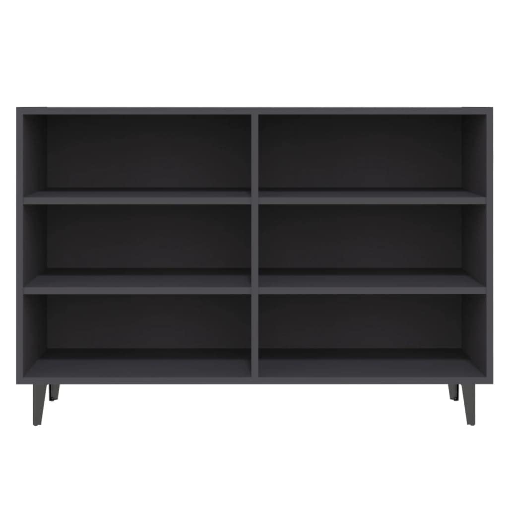 vidaXL Sideboard Gray 40.7&quot;x13.8&quot;x27.6&quot; Chipboard