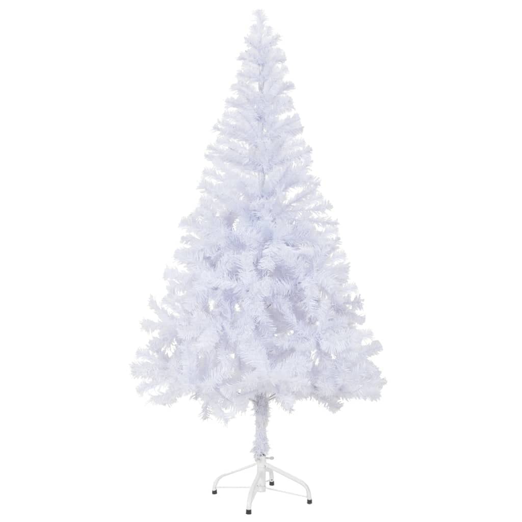 Vidaxl Artificial Christmas Tree With Stand 380 Branches Decoration Living Room Bedroom Hallway Home Garden Indoor Outdoor Holiday Side 5 Ft White