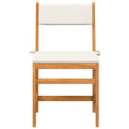 vidaXL Balcony Set with Cushions 3 Piece Outdoor Furniture - Solid Wood Acacia Bistro Set for Patio/Terrace/Garden