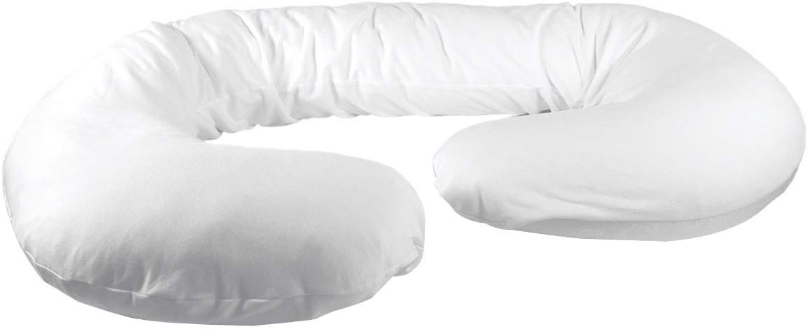 Betty Dain Stretch Jersey Pregnancy/Maternity Pillowcase C-Shape Compatible, 100% Cotton Stretch Jersey, Dual Zippers And Stretc