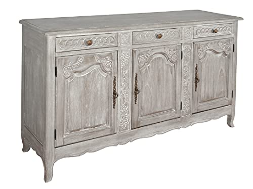 AFD Home Mystique Gray French Country Buffet