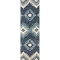 Rizzy Home Alora Decor Napoli 2'6" X 8' Southwestern Motifs Blue/Ivory Hand-Tufted Area Rug