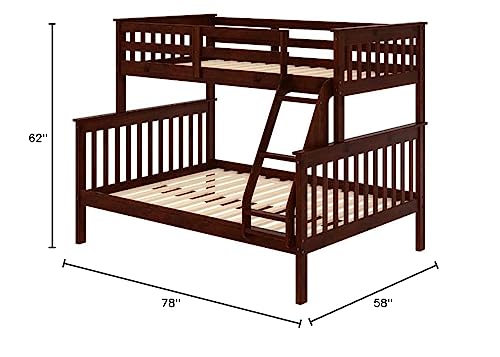 Donco Kids 122-3Cp Mission Bunk Bed, Twin/Full, Dark Cappuccino