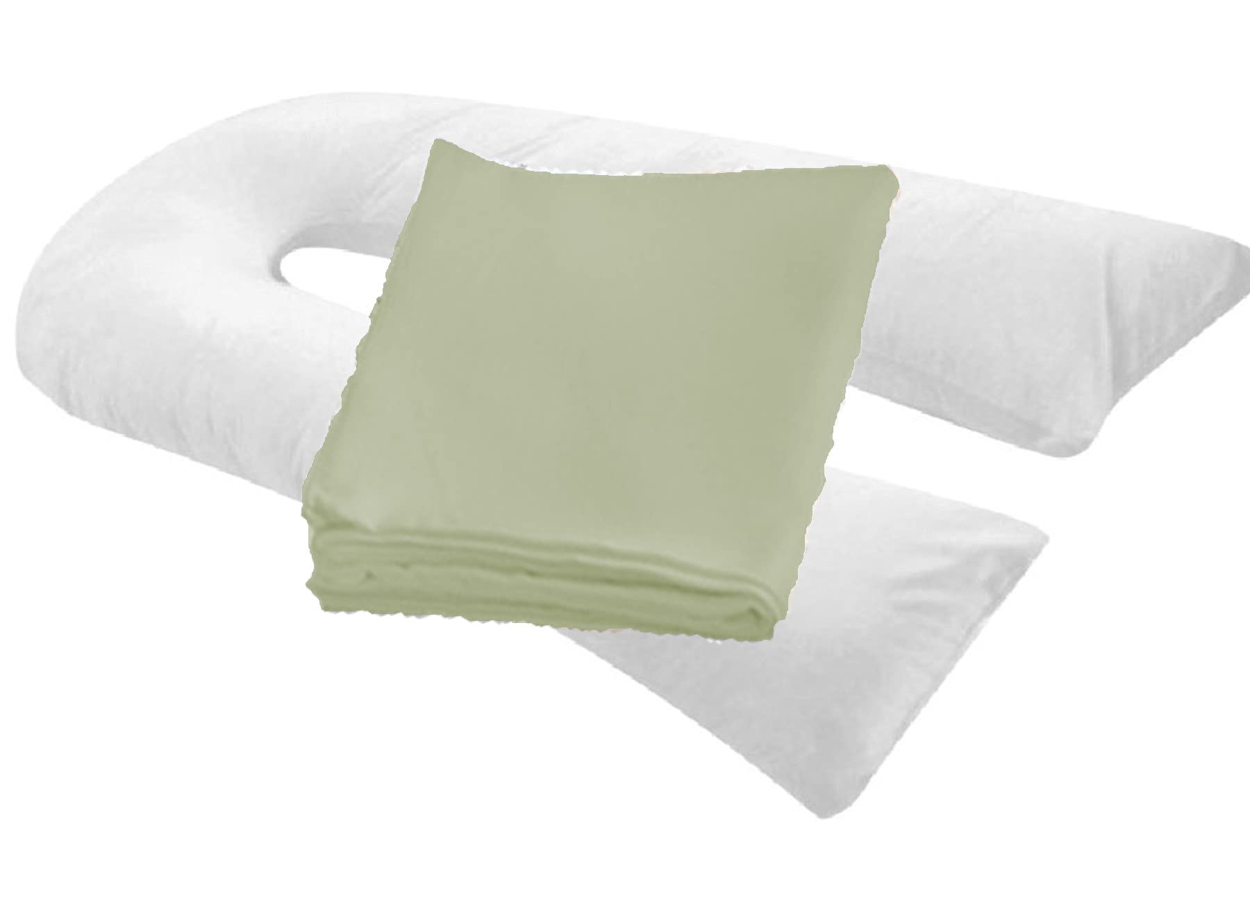 Moonrest Pregnancy Full Body Pillow Cover U-Shaped - Universal Fit U Replacement Cover For Maternity Pillow (Grey)