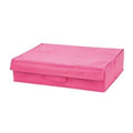 Unique Ideas Multipurpose 7 Grid Polyester Blended Storage Box Drawer Organisers (Small_Pink)