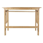 Ergode Mission Foldable Desk - Natural Wood Finish | Spacious 40' W x 20' D Desktop | Portable & Durable | Keyboard Tray | Easy Assembly | Supports up to 50 lbs. | Compact & Lightweight