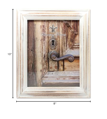 Lawrence Frames 8X10 White Wash Maple Picture Frame, Natual