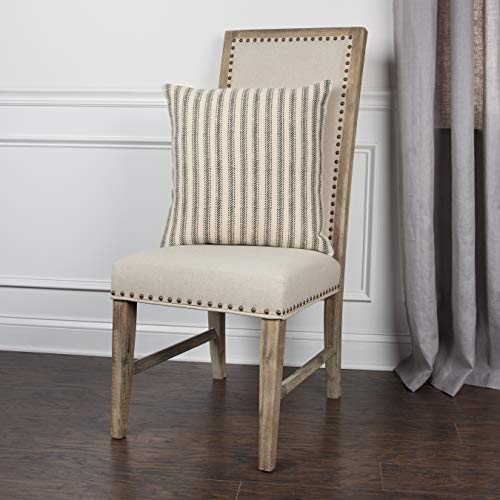 Rizzy Home | T11038 | 20&quot;x20&quot; Brown/Neutral Decorative Pillow | Down Fill