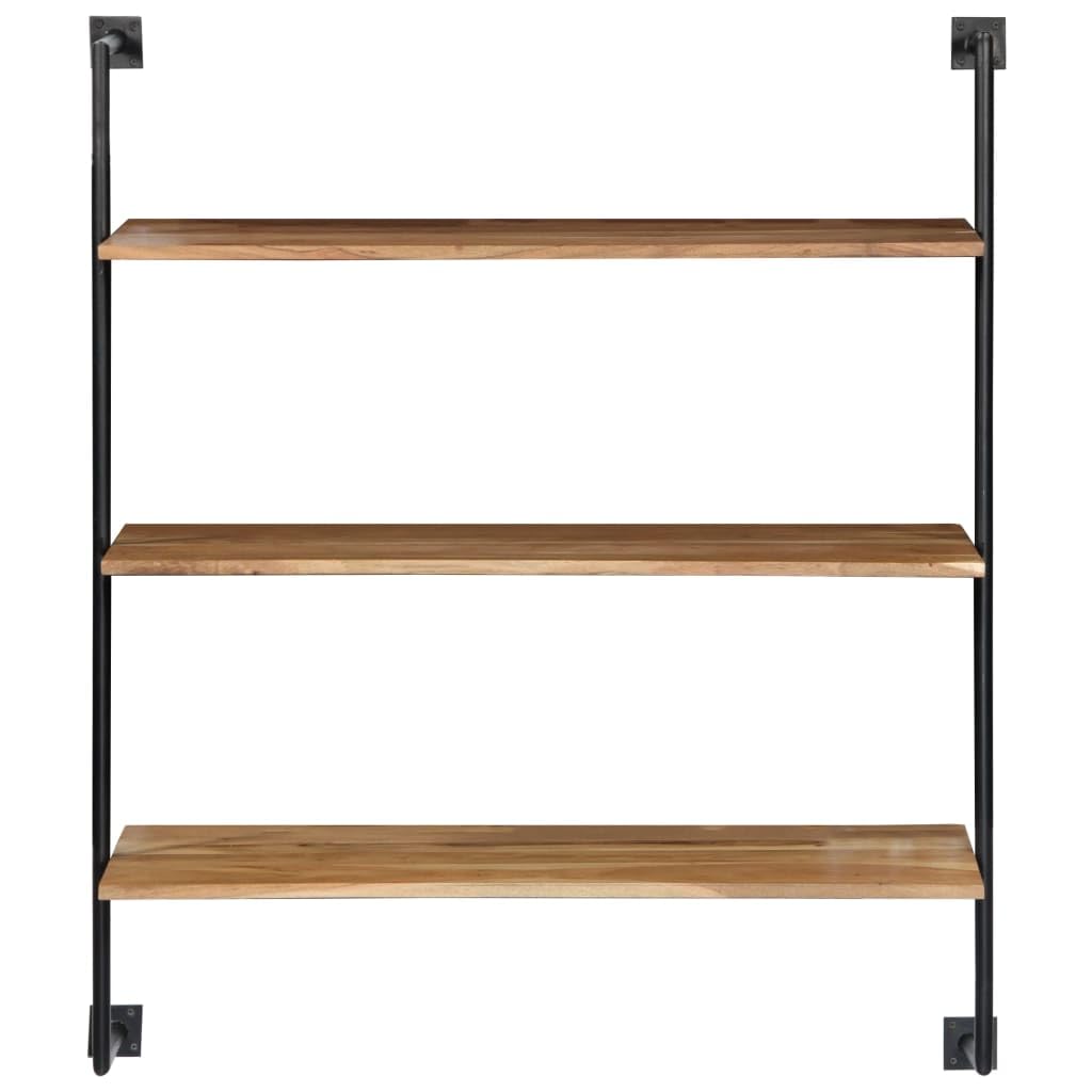 Vidaxl Wall Shelf 37''X13.7''X44.4'' Solid Acacia Wood