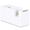 Sf Item Desktop Tape Dispenser - Silicone Non-Skid Weighted Base Tape Cutter For Office,School And Home Supplies (Pure White)