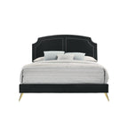 Acme Zeena Eastern King Bed in Black Velvet
