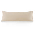 Oubonun 100% Cotton Body Pillowcase - 800 Thread Count/21X54, Moisture Absorbent And Breathable, Premium Hotel Body Pillow Cover For All Seasons, Beige