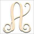 Back40Life - Precision Cut Vine Wood Monogram Letter - 13-inch Unfinished LC-01 Parent (&)