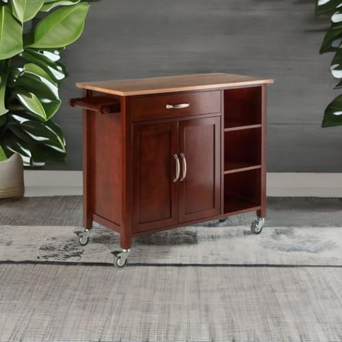 Ergode Elegant Marissa Kitchen Cart - Stylish Design | Ample Storage & Mobility