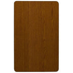Flash Furniture Wren 30''W x 72''L Rectangular Oak HP Laminate Activity Table - Standard Height Adjustable Legs