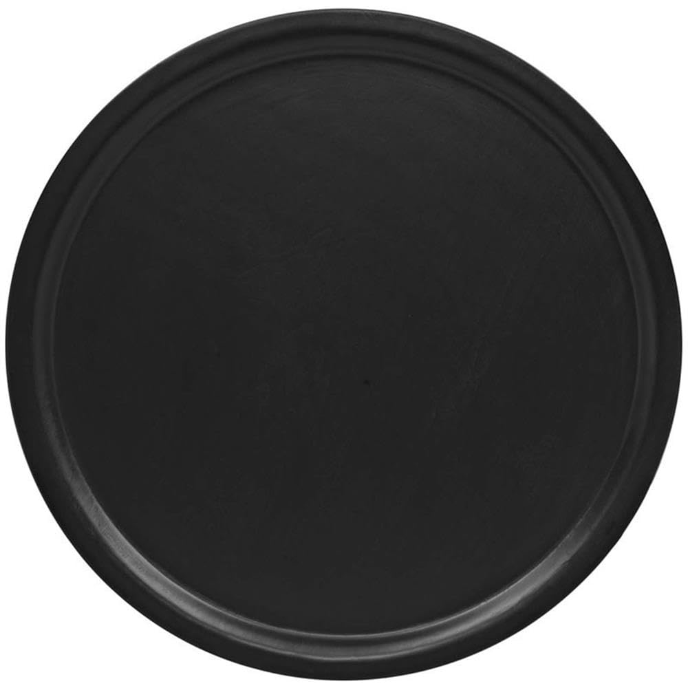 Modway Digress Mid-Century Round Side Table With Hairpin Legs in Black