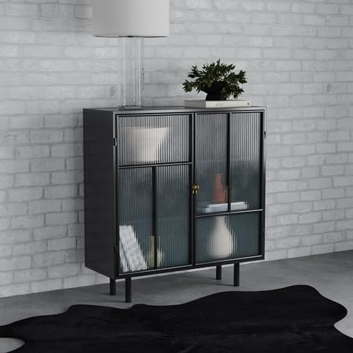 Coaster Home Furnishings Dalia 2-Door Accent Storage Cabinet with Shelving Black