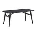 Acme Eliora Solid Wood Frame Rectangular Dining Table in Black