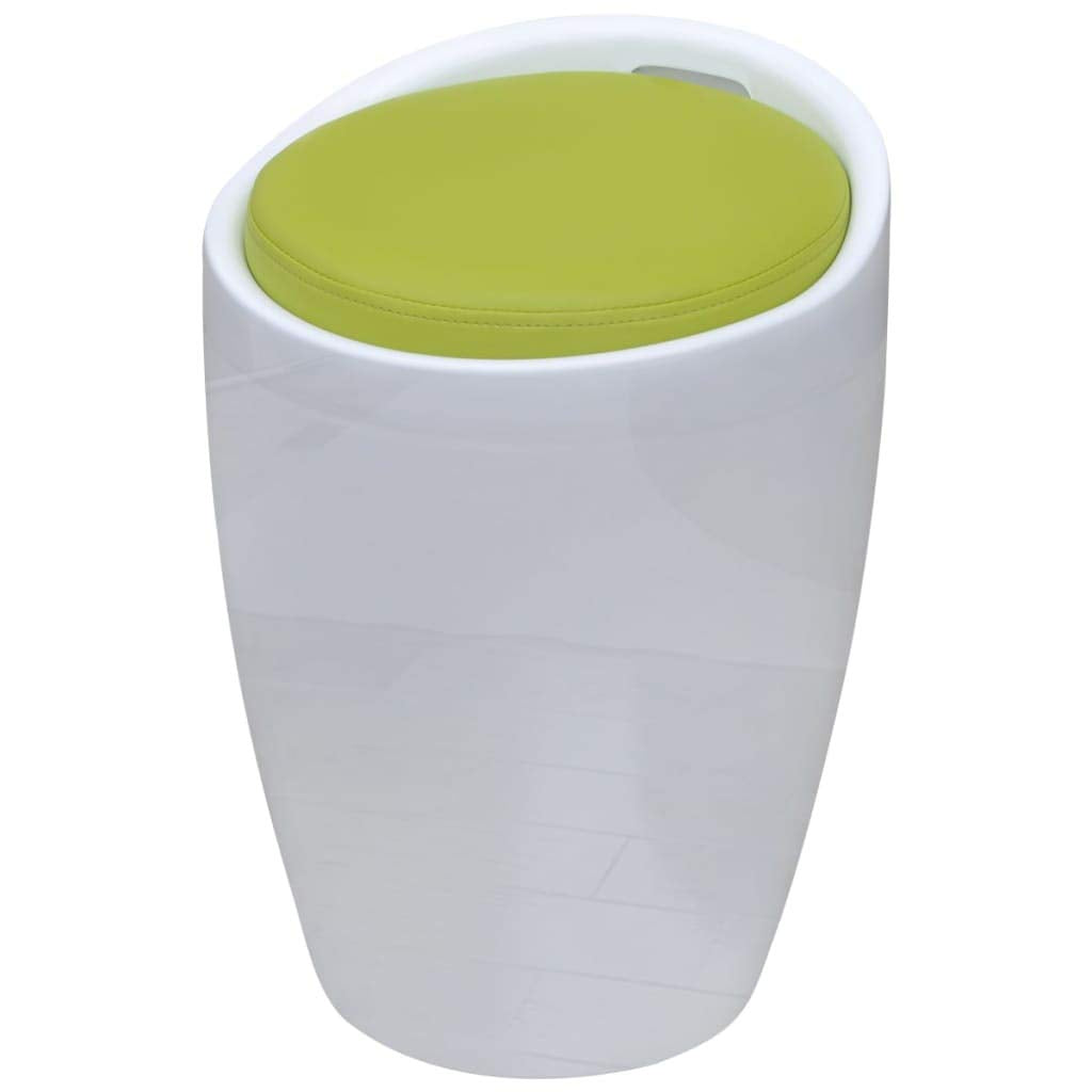 vidaXL Stool, Ottoman for Dining Room Living Room Hallway Home Office Entryway, Foot Rest, Footstool, Retro Style, White and Bla