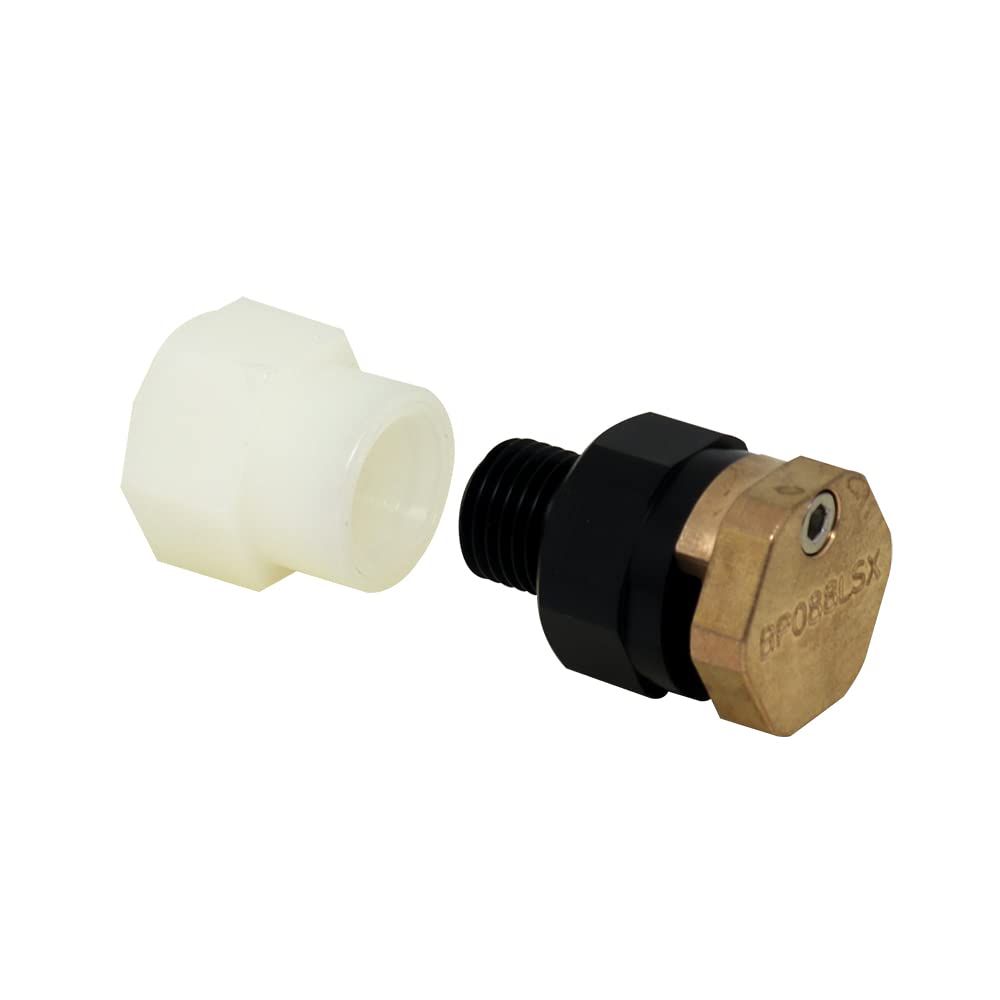 Valley Industries Bn2Bp088Lsx-Cs 2Gpm Left Swath Boomless Broadcast Sprayer Nozzle, 2 Gpm, Black