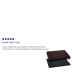Flash Furniture Glenbrook 30'' X 48'' Rectangular Table Top With Black Or Mahogany Reversible Laminate Top
