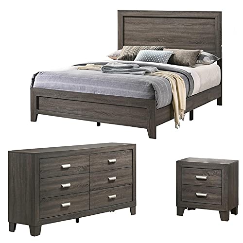 Best Quality Furniture Bellagio 3Pc Queen Bed + Dresser + Nightstand - Thumbnail 2