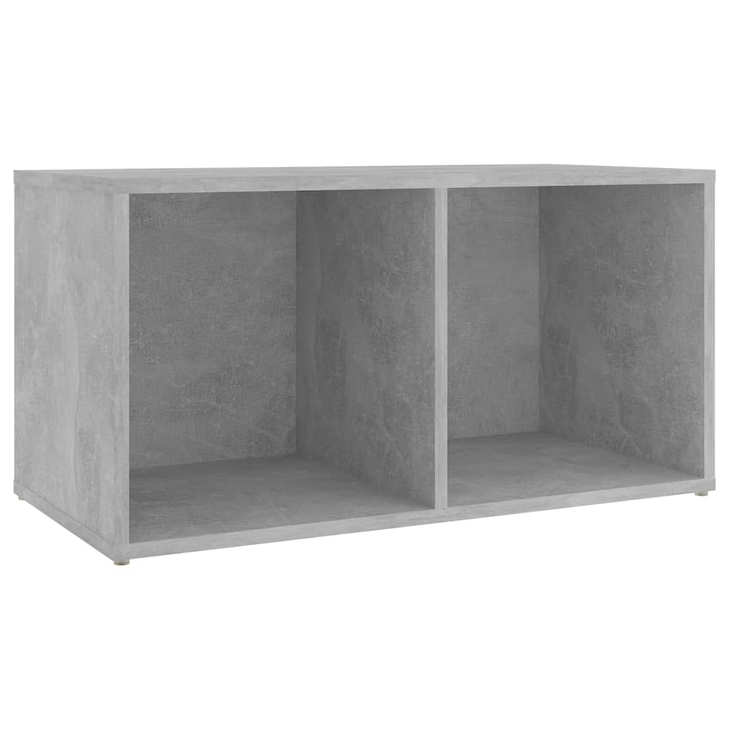 vidaXL TV Stand - Stylish and Functional Engineered Wood TV Cabinet with Ample Storage Space - Flexible Horizontal/Vertical Placement - Concrete Gray Finish