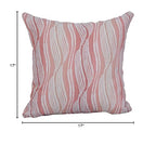 Blazing Needles Square Polyester Jacquard Throw Pillow, 17", Clove Blush