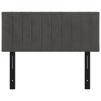 vidaXL Headboard Dark Gray 39.4x2x30.7/34.6 Velvet