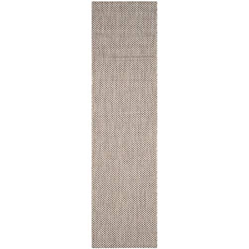 Safavieh Courtyard Collection 2'3' X 10' Beige/Brown Cy8521 Indoor/ Outdoor-Waterproof Easy-Cleaning Patio Backyard Mudroom Run